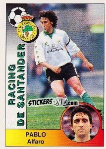 Sticker Pablo Alfaro Armengot - Liga Spagnola 1994-1995 n. 222 - Panini
