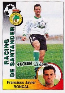 Figurina Francisco Javier Roncal Puertas - Liga Spagnola 1994-1995 - Panini