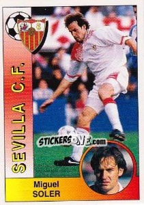 Figurina Miquel Soler Sarasols - Liga Spagnola 1994-1995 - Panini