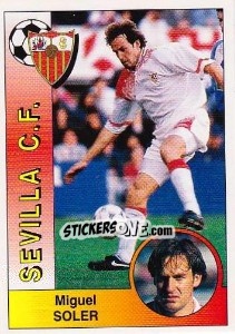 Sticker Miquel Soler Sarasols - Liga Spagnola 1994-1995 n. 243 - Panini