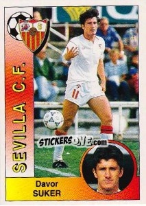 Figurina Davor Suker - Liga Spagnola 1994-1995 - Panini