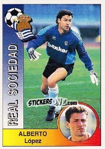 Sticker Alberto López Fernández - Liga Spagnola 1994-1995 n. 254 - Panini