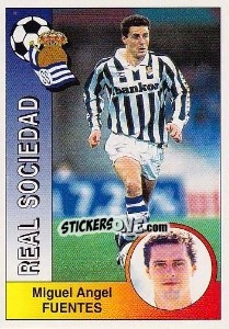 Cromo Miguel Ángel Fuentes Azpiroz - Liga Spagnola 1994-1995 - Panini