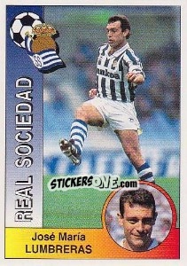 Sticker José María Lumbreras Paños - Liga Spagnola 1994-1995 - Panini