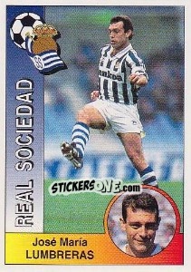 Sticker José María Lumbreras Paños - Liga Spagnola 1994-1995 n. 261 - Panini