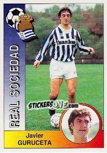 Cromo Xabier Guruzeta Aizpún - Liga Spagnola 1994-1995 - Panini