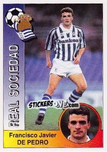 Figurina Francisco Javier De Pedro Falque - Liga Spagnola 1994-1995 - Panini