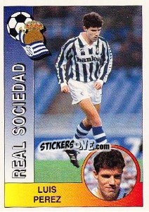 Figurina Luis Pérez Pascual - Liga Spagnola 1994-1995 - Panini