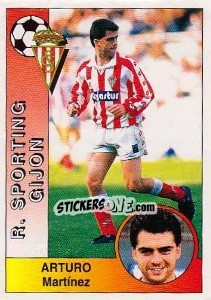 Cromo Arturo Martínez Noval - Liga Spagnola 1994-1995 - Panini