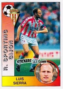 Sticker José Luis Sierra Mediavilla - Liga Spagnola 1994-1995 - Panini