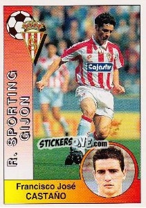 Cromo Francisco Javier Castaño Allende - Liga Spagnola 1994-1995 - Panini