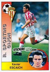 Sticker Xavier Escaich Ferrer - Liga Spagnola 1994-1995 n. 285 - Panini