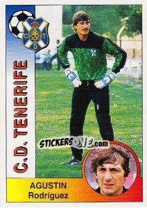 Cromo Agustín Rodríguez Santiago - Liga Spagnola 1994-1995 - Panini