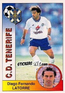 Sticker Diego Fernando Latorre - Liga Spagnola 1994-1995 n. 300 - Panini