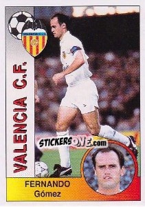 Cromo Fernando Gómez Colomer - Liga Spagnola 1994-1995 - Panini