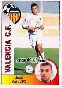 Sticker José Gálvez Estévez - Liga Spagnola 1994-1995 n. 321 - Panini