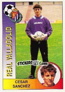 Sticker César Sánchez Domínguez - Liga Spagnola 1994-1995 n. 327 - Panini