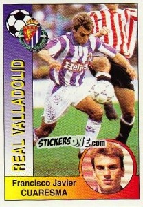 Cromo Francisco Javier Cuaresma Gallego - Liga Spagnola 1994-1995 - Panini