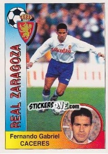 Cromo Fernando Gabriel Cáceres Zaya - Liga Spagnola 1994-1995 - Panini
