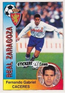 Sticker Fernando Gabriel Cáceres Zaya - Liga Spagnola 1994-1995 n. 347 - Panini