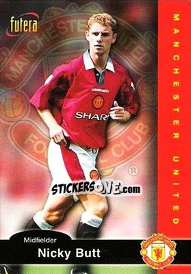 Cromo Nicky Butt - Manchester United 1997 - Futera