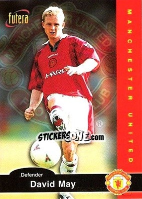 Sticker David May - Manchester United 1997 n. 8 - Futera