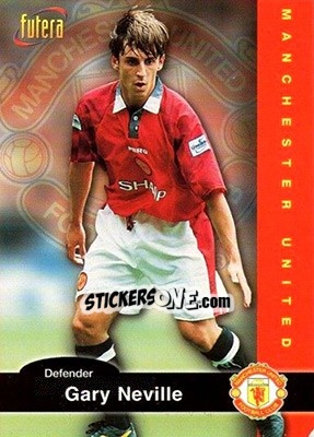 Sticker Gary Neville - Manchester United 1997 n. 10 - Futera