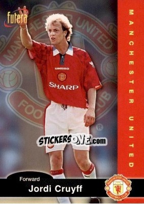 Cromo Jordi Cruyff - Manchester United 1997 - Futera