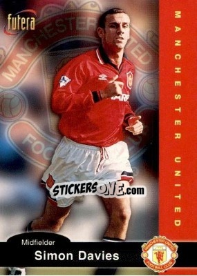 Cromo Simon Davies - Manchester United 1997 - Futera