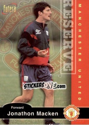 Cromo Jonathan Macken - Manchester United 1997 - Futera