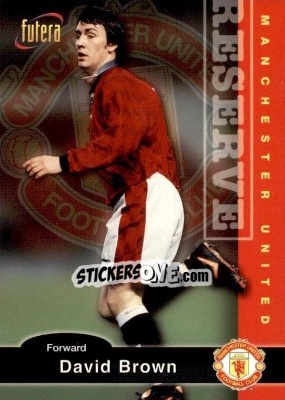 Sticker David Brown - Manchester United 1997 n. 34 - Futera