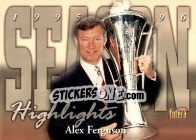 Sticker Alex Ferguson - Manchester United 1997 n. 72 - Futera