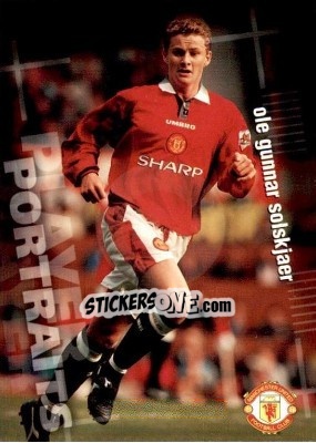 Sticker Ole Gunnar Solskjaer - Manchester United 1997 n. 77 - Futera