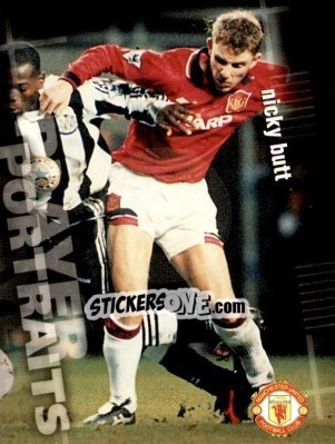 Cromo Nicky Butt - Manchester United 1997 - Futera