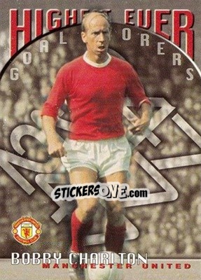 Figurina Bobby Charlton - Manchester United 1997 - Futera