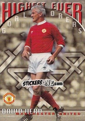 Cromo David Herd - Manchester United 1997 n. 90 - Futera
