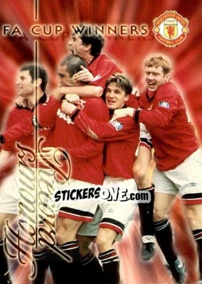 Sticker FA Cup Winners - Manchester United 1997 - Futera