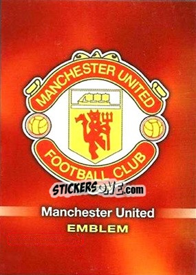 Cromo Emblem - Manchester United 1997 - Futera