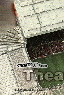 Sticker Old Trafford Stadium (puzzle 1) - Manchester United 1997 - Futera