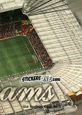 Sticker Old Trafford Stadium (puzzle 3) - Manchester United 1997 - Futera