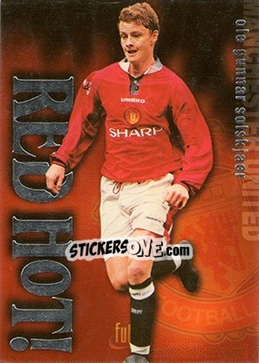 Sticker Ole Gunnar Solskjaer - Manchester United 1997 n. RH6 - Futera
