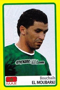 Sticker Bouchaib El Moubarki - Africa Cup 2008 n. 77 - Panini