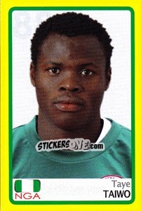 Sticker Taye Taiwo - Africa Cup 2008 n. 88 - Panini