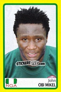 Sticker John Obi Mikel - Africa Cup 2008 - Panini