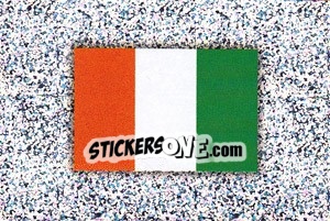 Sticker Flag of Ivory Coast - Africa Cup 2008 n. 100 - Panini