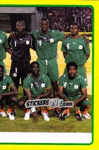 Cromo Ivory Coast team (2 of 2) - Africa Cup 2008 - Panini