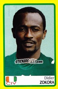 Sticker Didier Zokora - Africa Cup 2008 n. 112 - Panini