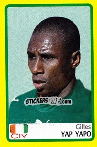 Figurina Gilles Yapi Yapo - Africa Cup 2008 - Panini