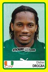Sticker Didier Drogba - Africa Cup 2008 n. 114 - Panini