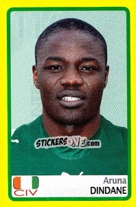 Sticker Aruna Dindane - Africa Cup 2008 n. 116 - Panini